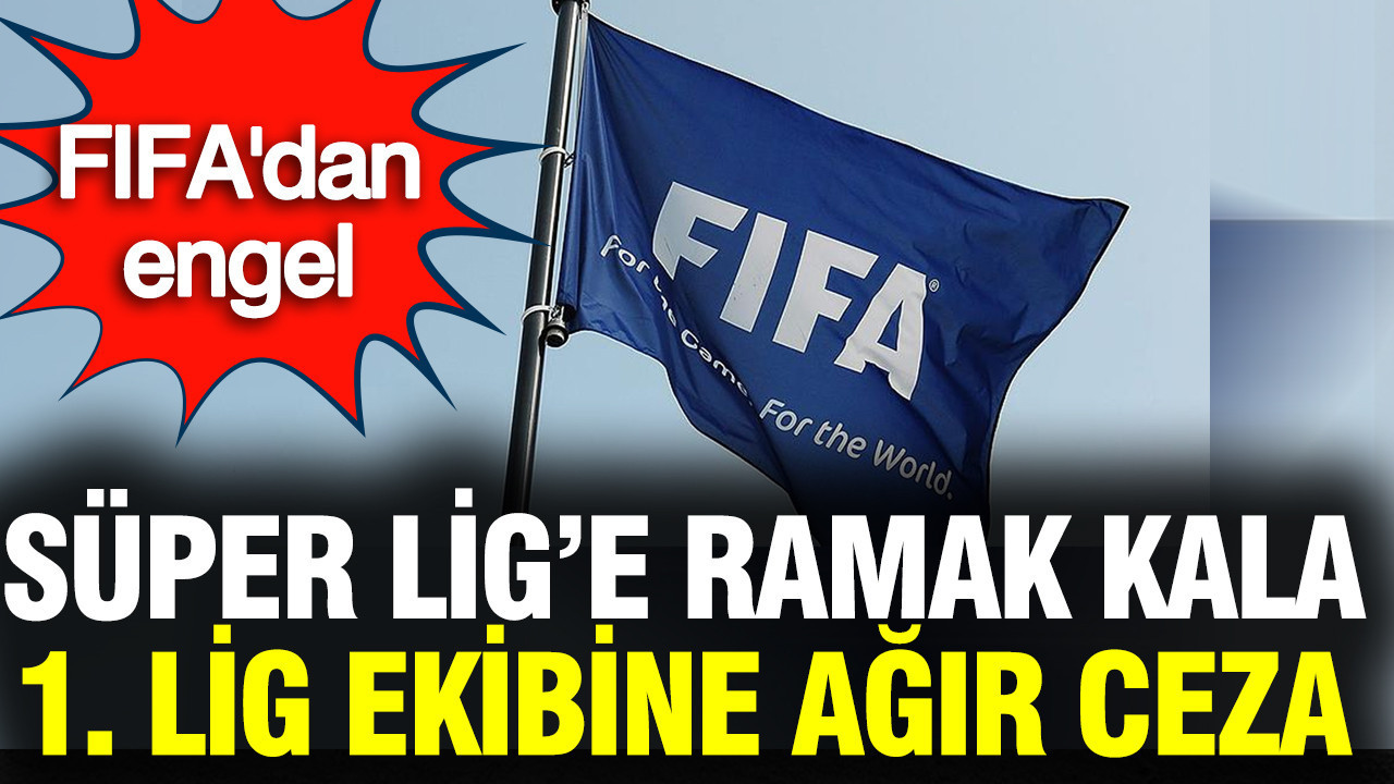 FIFA'dan TFF 1. Lig ekibine ağır ceza: Süper Lig'e ramak kalmıştı