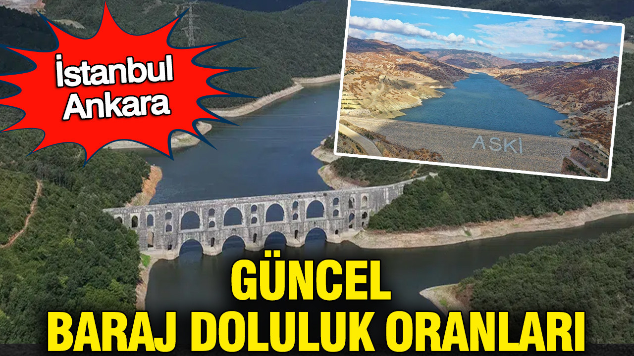 İstanbul, Ankara baraj doluluk oranları (29 Mart 2026)