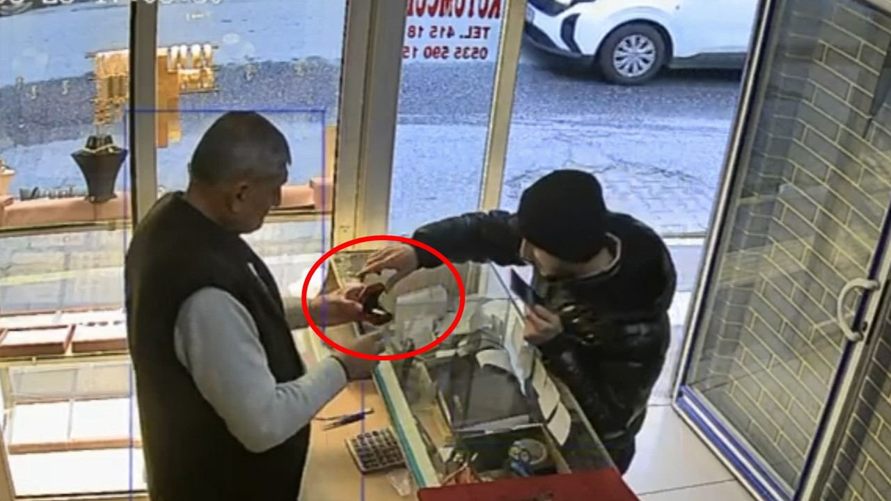 Müşteri değil hırsız çıktı: 60 bin liralık yüzüğü kaptığı gibi depar yaptı