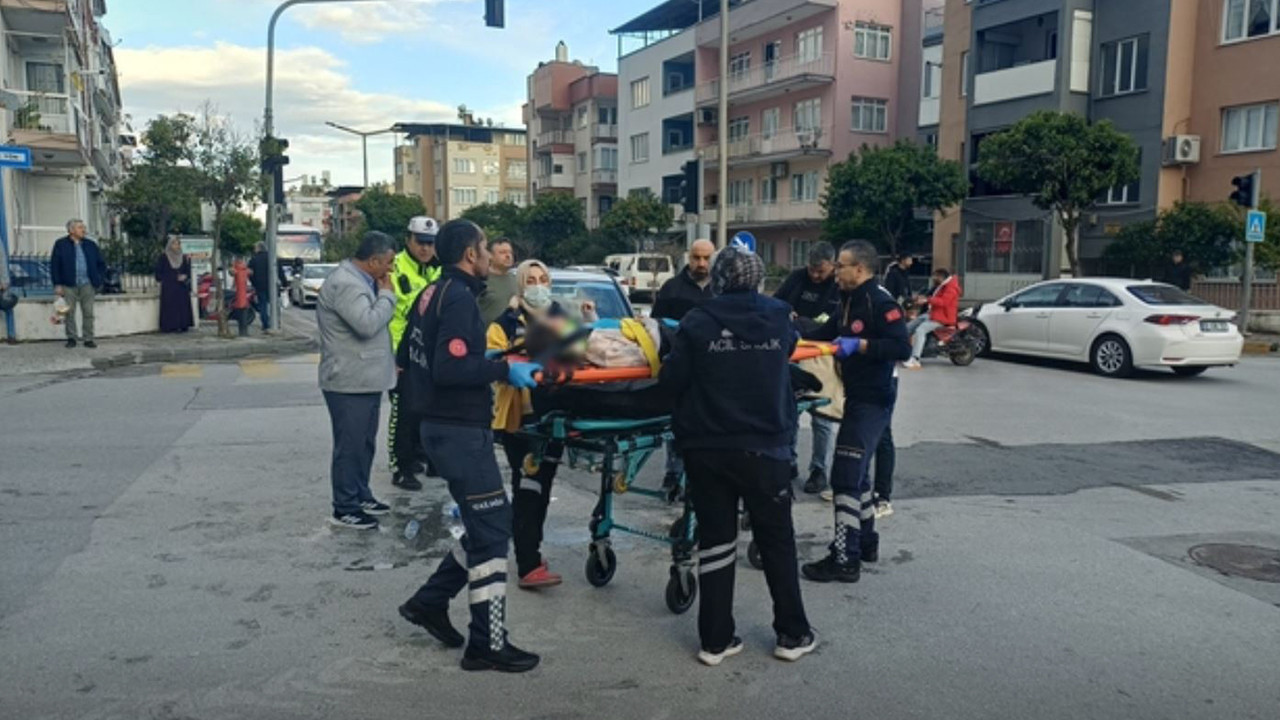 Otomobil ile motosiklet çarpıştı: 2 yaralı