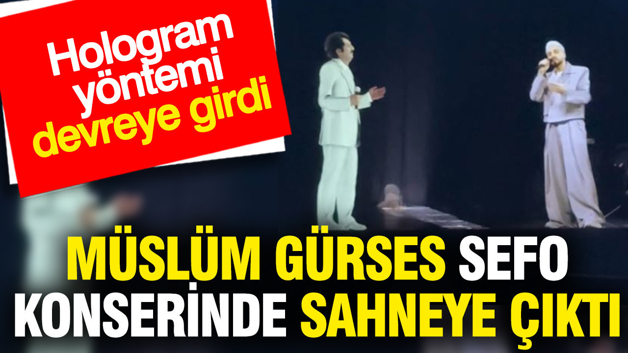 Hayatını kaybeden Müslüm Gürses Sefo konserinde sahneye çıktı: Hologram yöntemi devreye girdi