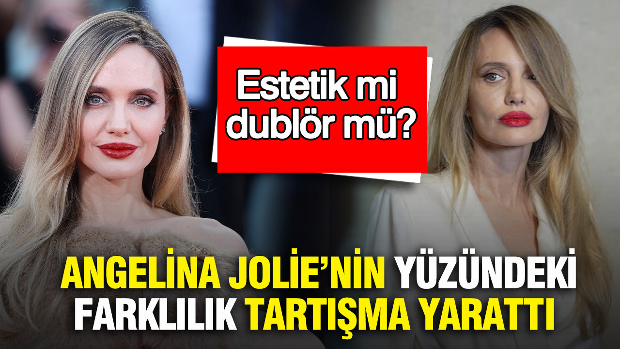 Angelina Jolie’nin yüzündeki farklılık tartışma yarattı: Estetik mi, Dublör mü?