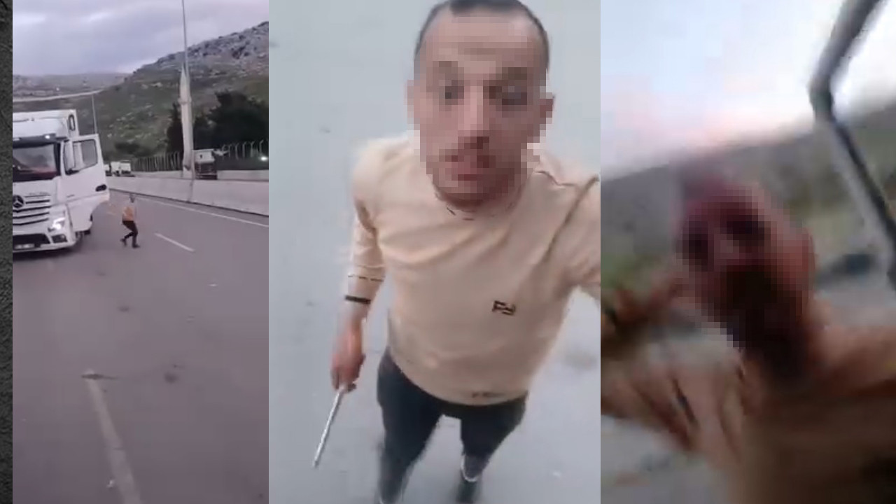 Gümrük kapısında dehşet: Demir sopayla TIR’ı paramparça etti