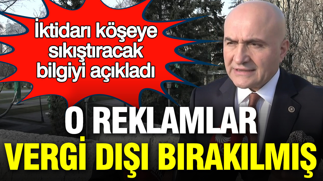İYİ Partili Erhan Usta iktidarı köşeye sıkıştıracak bilgiyi açıkladı: Bahis reklamları vergi dışı bırakılmış