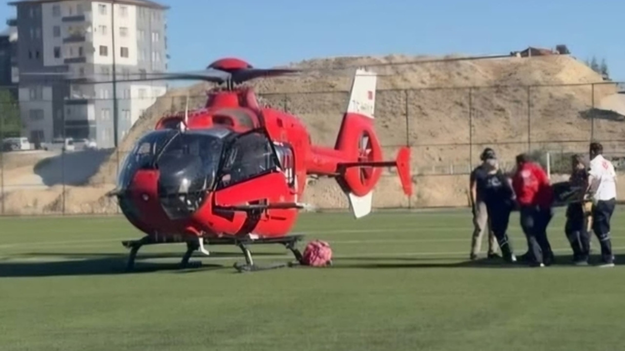 Malatya’da havale geçiren bebek hava ambulansıyla sevk edildi
