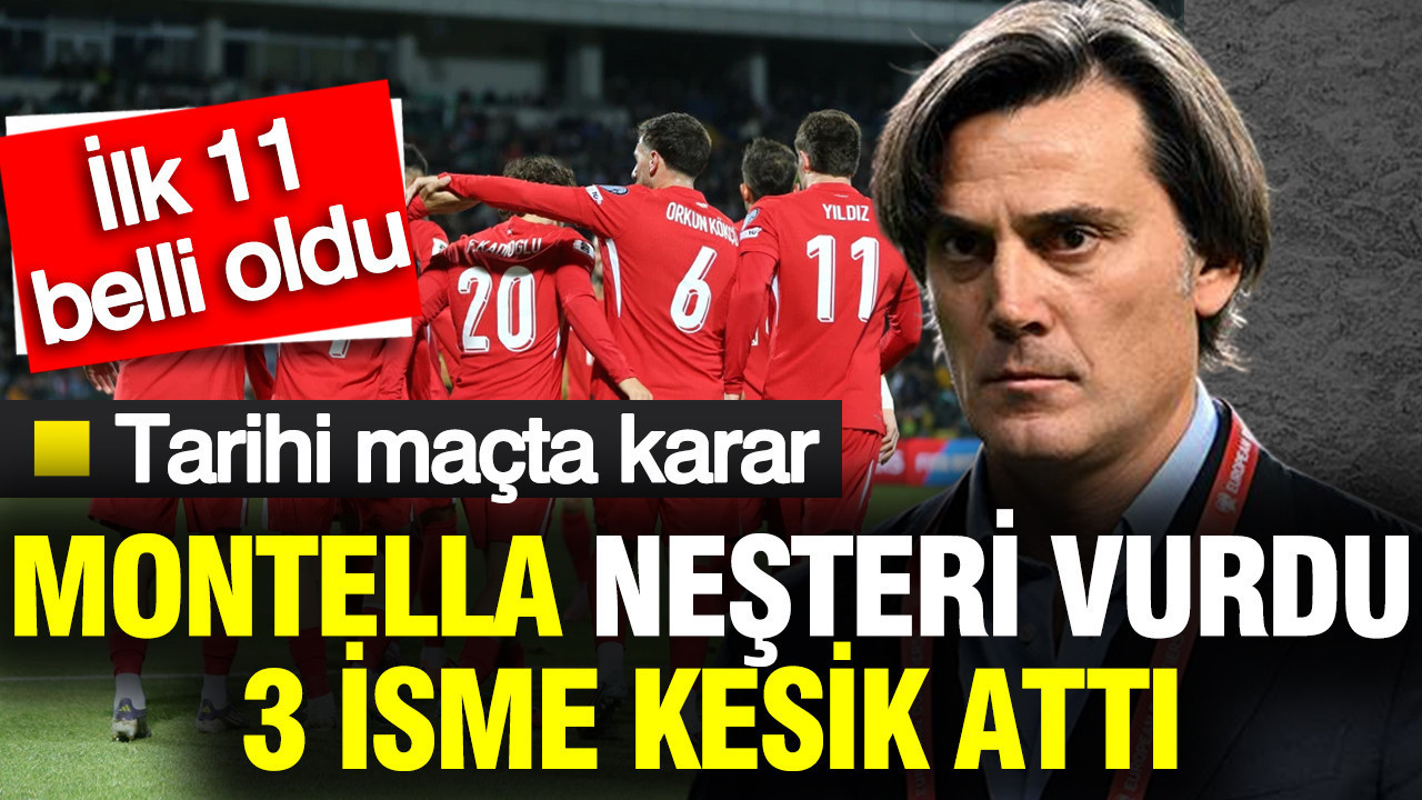 Montella tarihi maç öncesi neşteri vurdu: 3 futbolcuyu kulübeye çekti