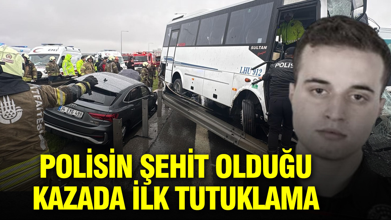 Polisin şehit olduğu kazada ilk tutuklama