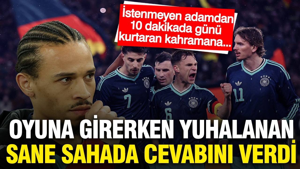 Sane yuhalandığı Almanya-Gana maçında galibiyeti getitrdi