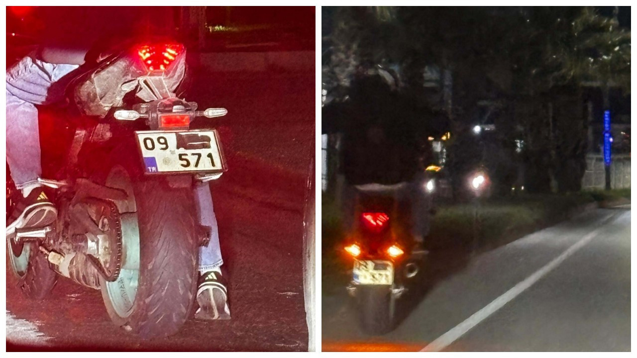 2 aydır plakasını gizliyordu: Motosiklet sürücüsüne ceza yağdı