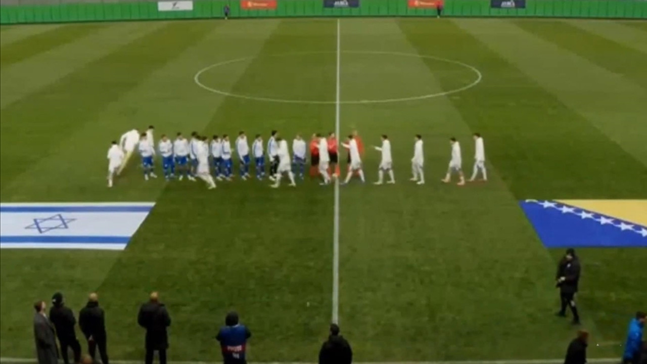 Bosna Hersek ümit milli’den İsrail’e protesto