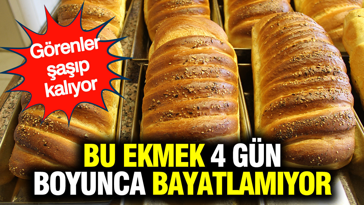 Görenler bir daha bakıyor: Bayatlamayan 'altın un' ekmek