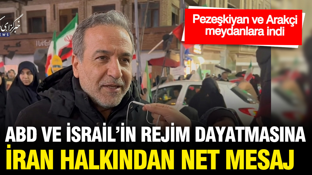 İran'da Cumhurbaşkanı Pezeşkiyan ve Arakçi sokağa indi: Rejime böyle sahip çıktılar