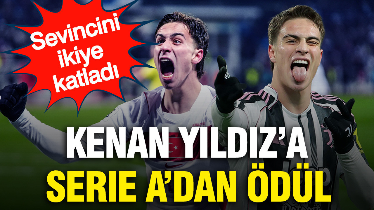 Milli gurur Kenan Yıldız Serie A'dan gelen ödülle …