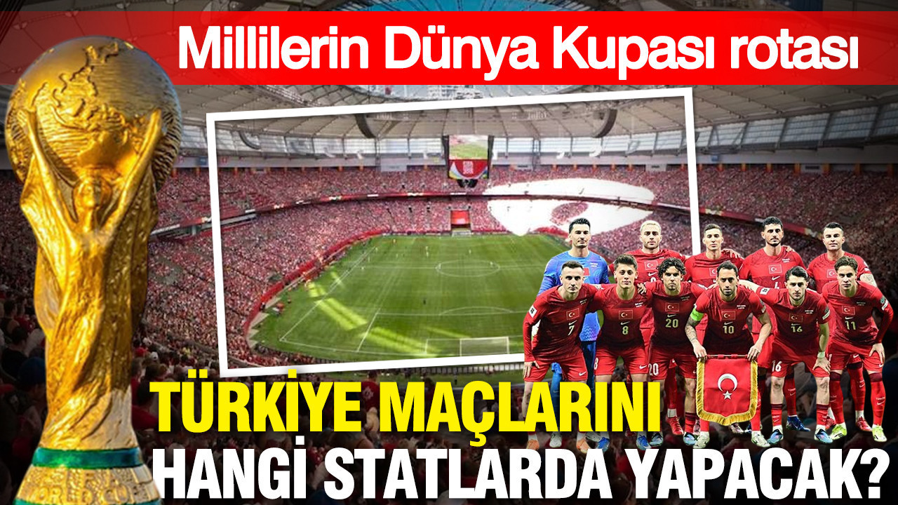 Millilerin Dünya Kupası rotası: Türkiye maçlarını hangi statlarda yapacak?