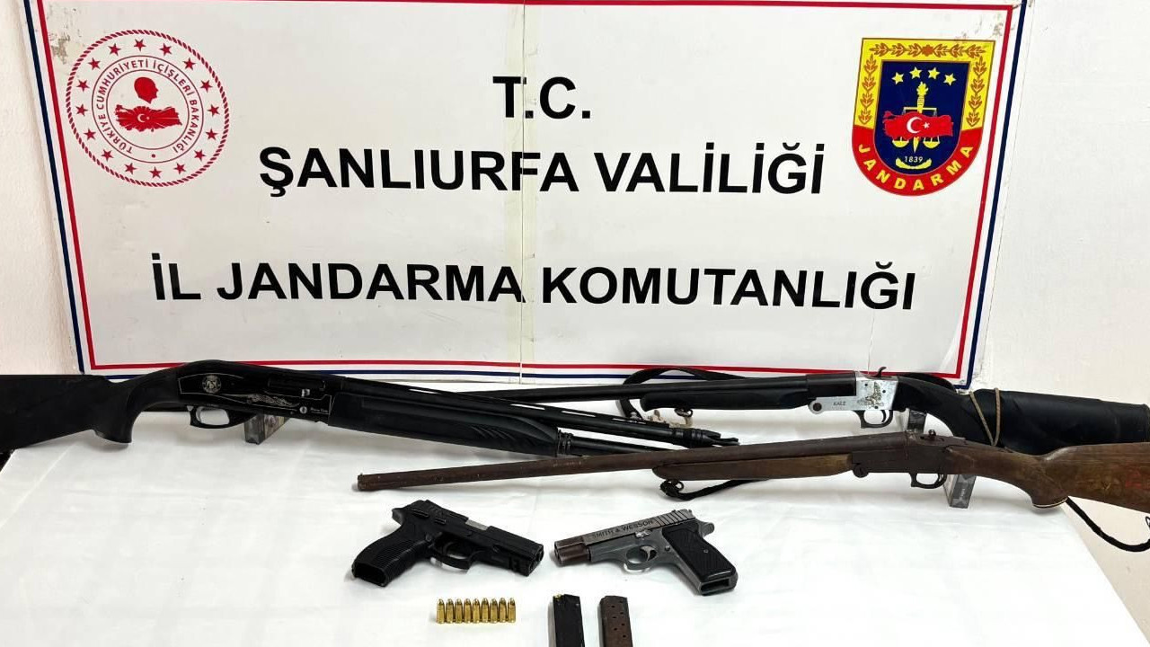 Şanlıurfa’da ruhsatsız silahlar ele geçirildi