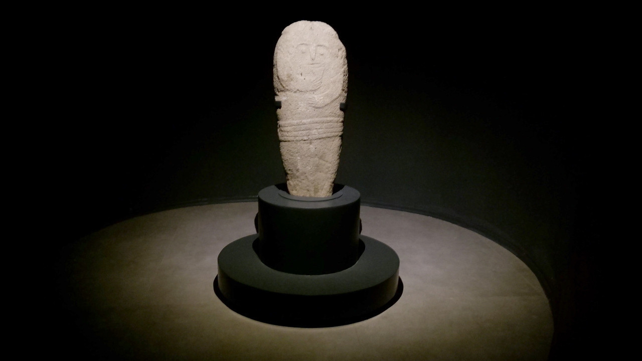 Tesadüf eseri bulunan 2 bin 500 yıllık “Taş Baba” ziyaretçilerin gözdesi oldu