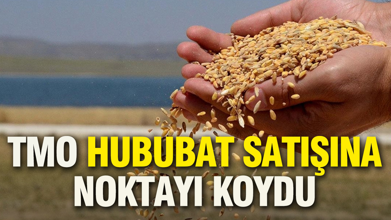 TMO hububat satışına noktayı koydu