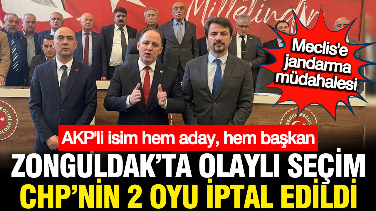 Zonguldak İl Genel Meclisi seçimlerinde CHP'nin oyları iptal edildi: Jandarma müdahil oldu