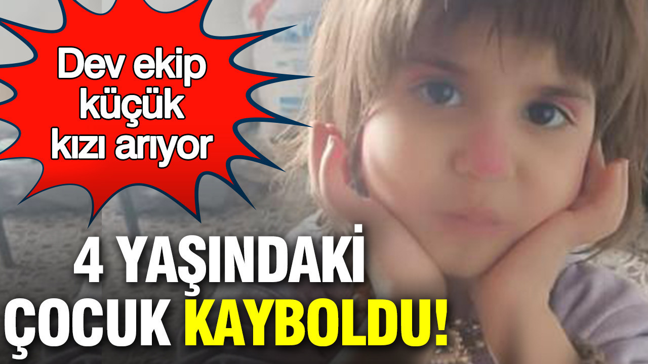 4 yaşındaki Rabia kayboldu: Onlarca kişilik dev ekip küçük kızı arıyor