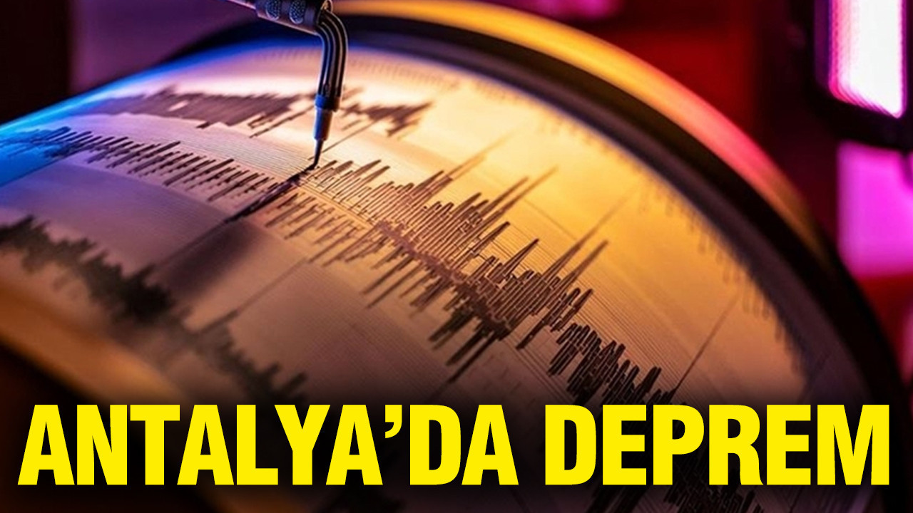 Antalya açıklarında deprem