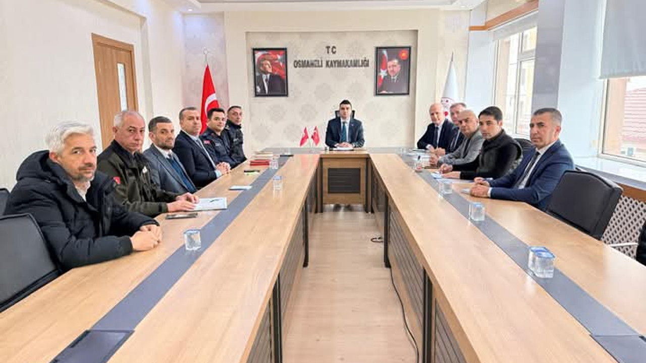 Osmaneli'de Orman Yangınlarıyla Mücadele toplantısı