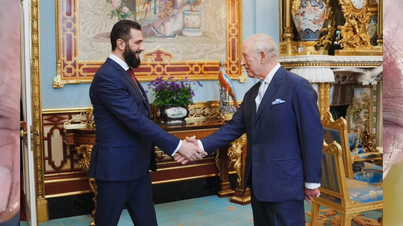 Suriye Cumhurbaşkanı Şara, Kral Charles ile görüştü