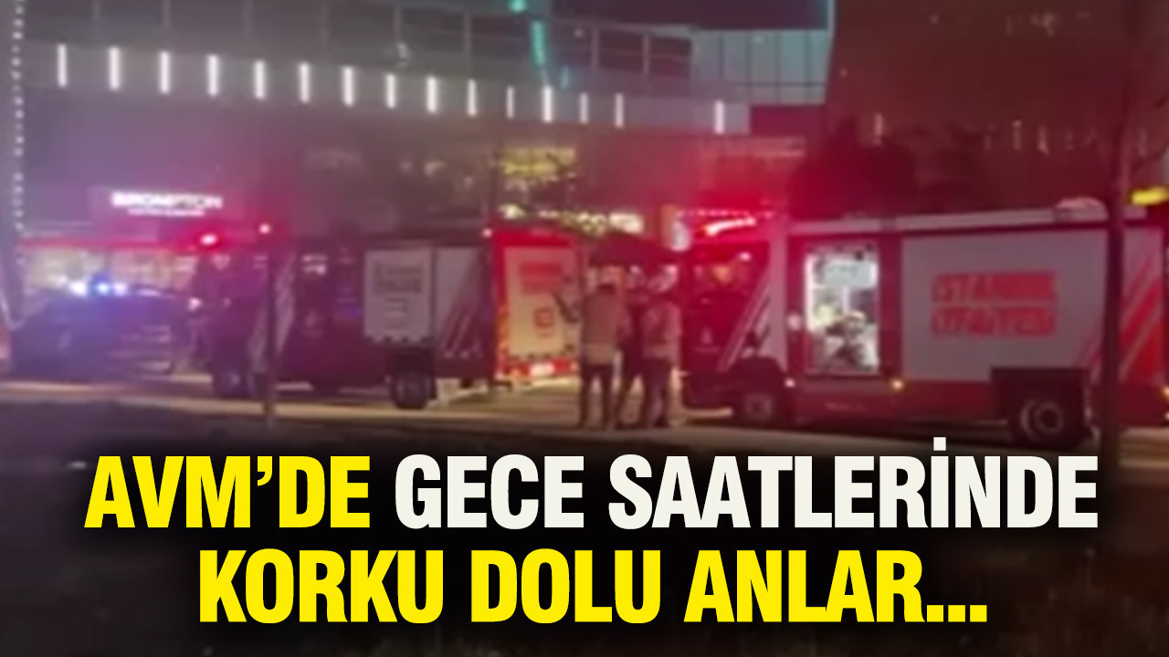 AVM'de yangın paniği
