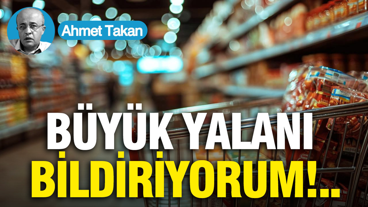 Büyük yalanı bildiriyorum...