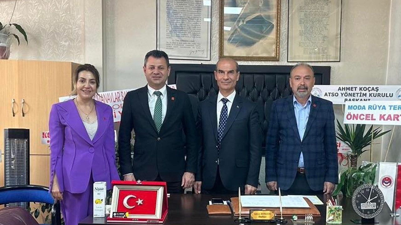 CHP’li Ertürk ve heyetinden Aksaray’da esnaf odalarına ziyaret