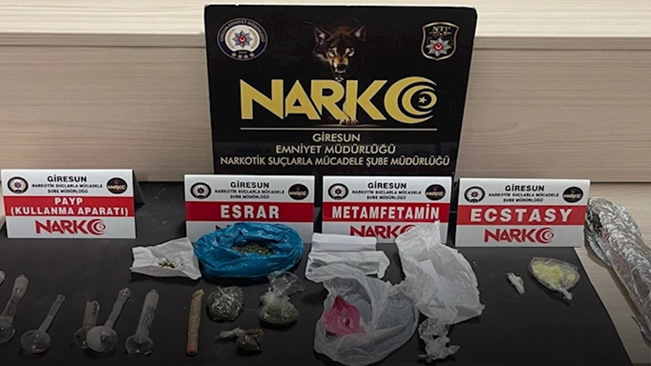 Giresun'da uyuşturucu ve kaçakçılık operasyonu