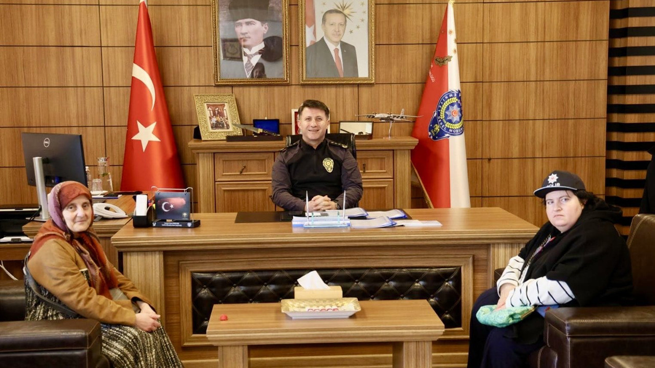 İl Emniyet Müdürü Çağlar özel misafiri Şeyma'yı ağırladı