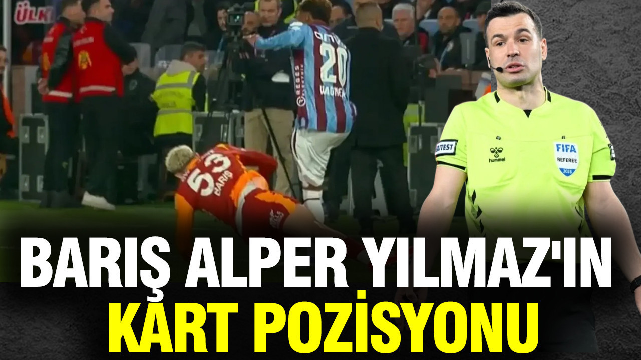 Barış Alper Yılmaz'ın kart pozisyonu... Tepki gecikmedi