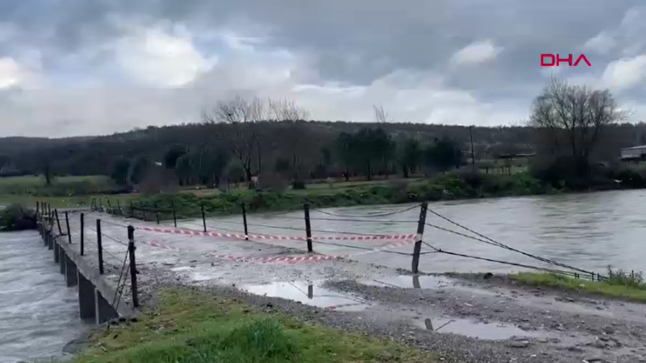 Çanakkale'yi sağanak vurdu