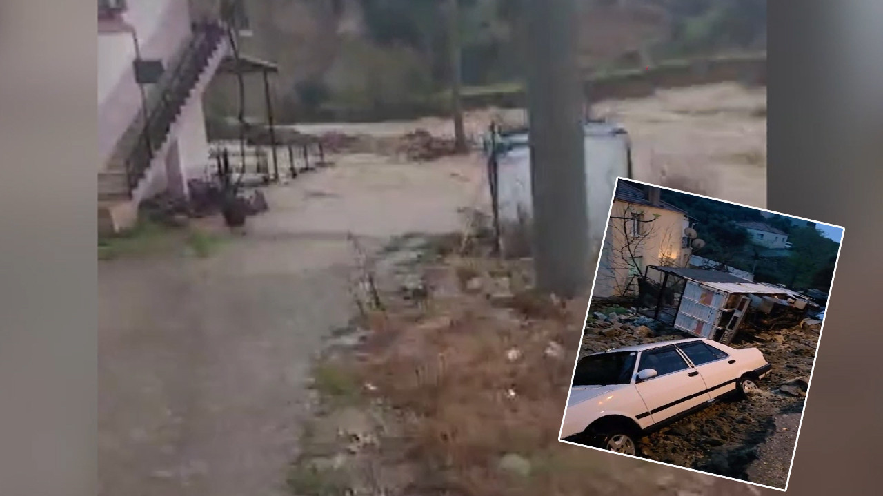 Dereler taştı, toprak kaydı: Aydın’da ürperten tablo