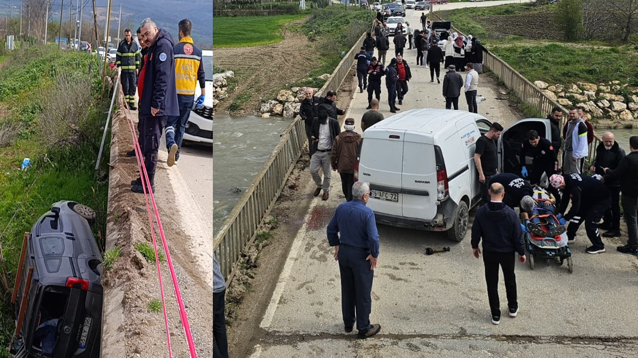 Korkulukları aşıp dere yatağına düştü: Bursa’daki kazada can pazarı