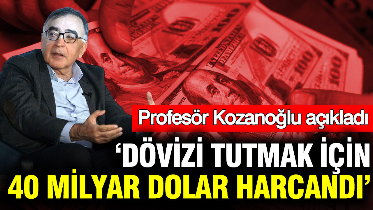 Profesör Kozanoğlu açıkladı: Dövizi tutmak için 40 milyar dolar harcandı