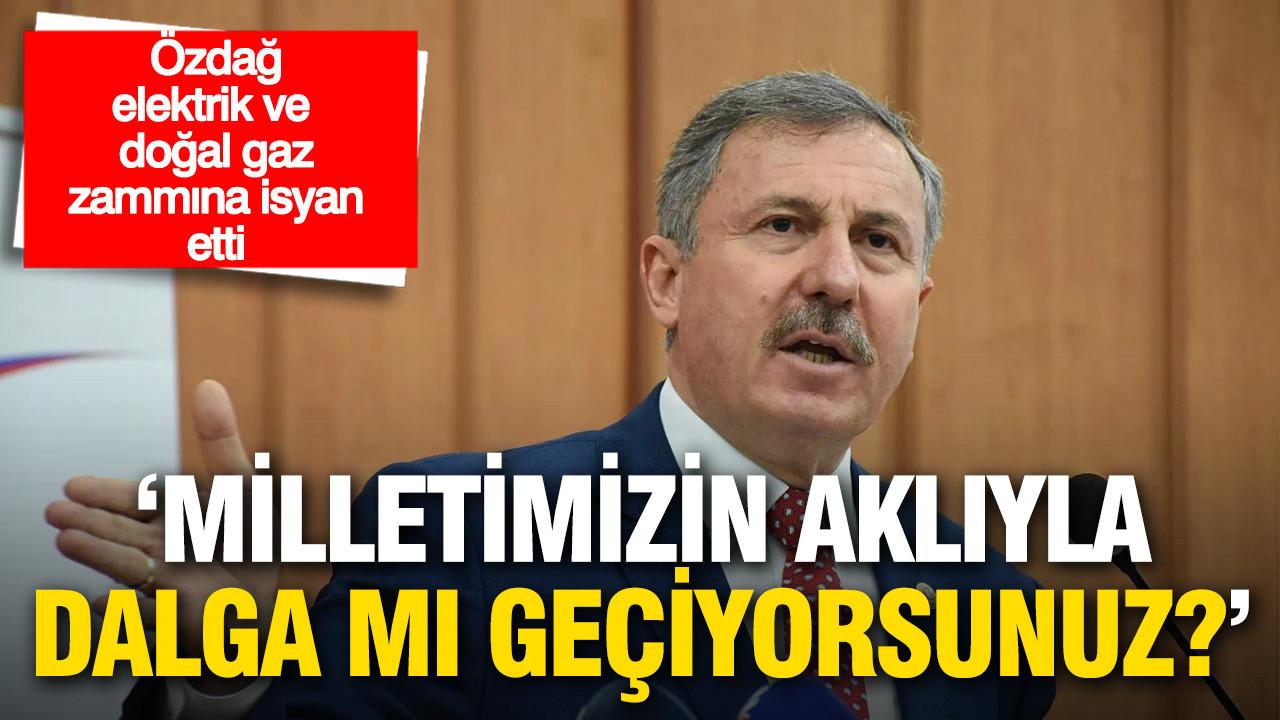 Selçuķ Özdağ elektrik ve doğal gaz zammına isyan etti: Siz milletimizin aklıyla alay mı ediyorsunuz?