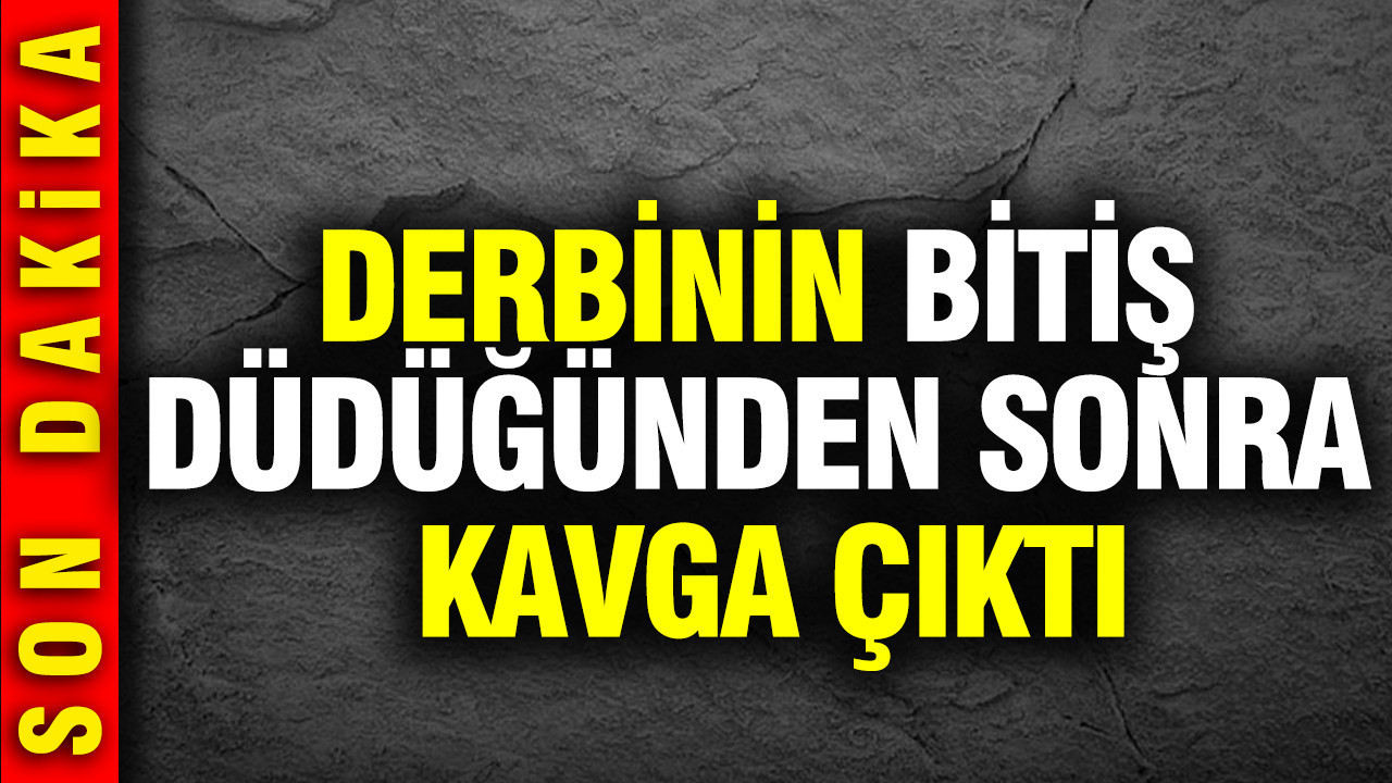 Trabzonspor-Galatasaray maçının sonunda futbolcular arasında kavga çıktı