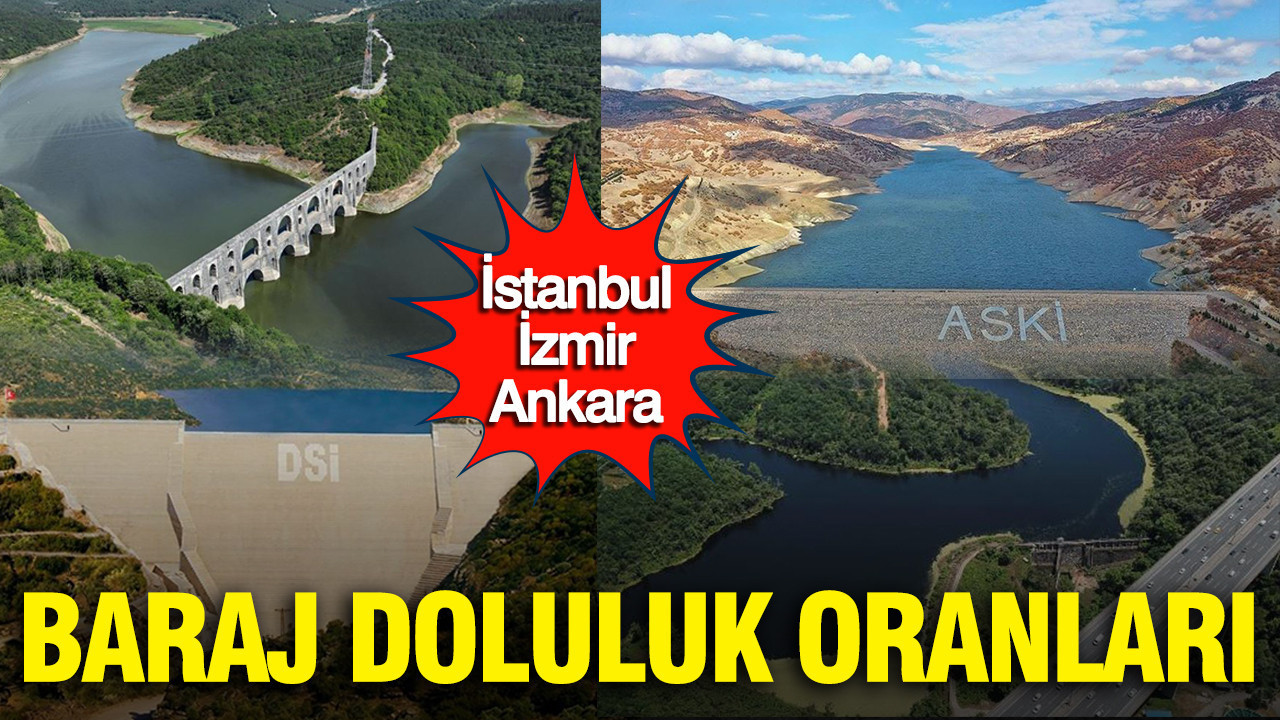 Baraj doluluk oranları: İstanbul, İzmir, Ankara (5 Nisan 2026)