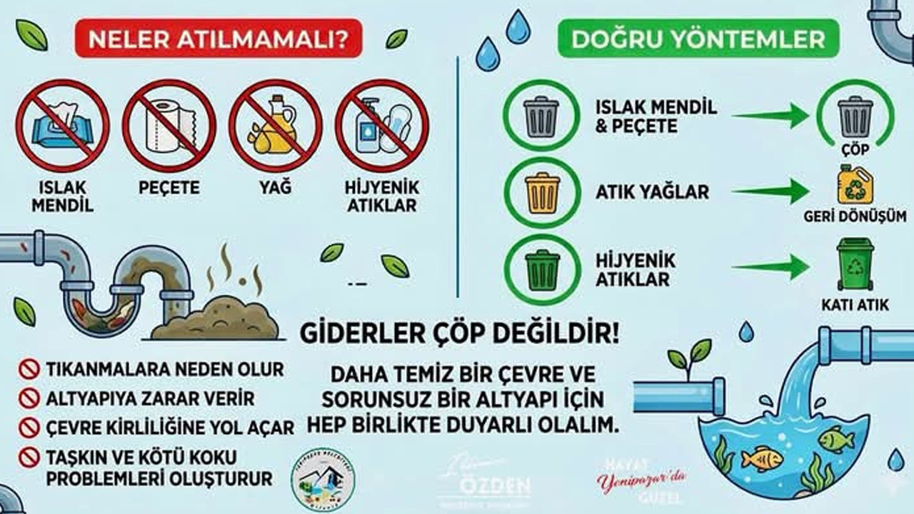 Bilecik'te Belediyeden 'Giderler Çöp Değildir' uyarısı