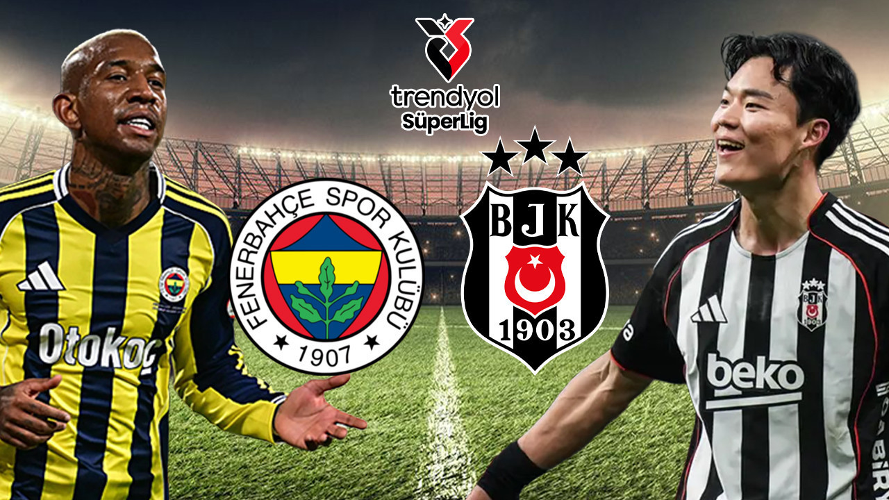 Fenerbahçe-Beşiktaş maçının ilk 11'leri belli oldu