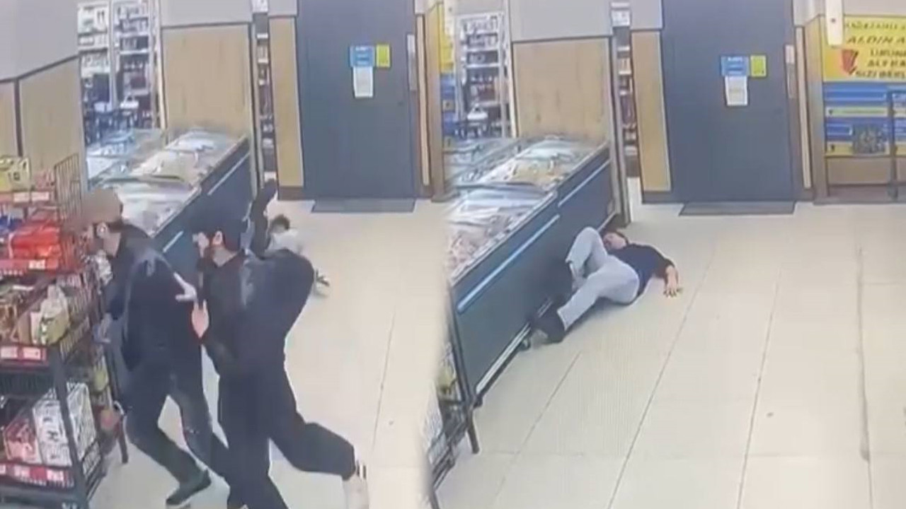 Tek yumrukla yere serdi: Markette çalışanı neye uğradığını şaşırdı