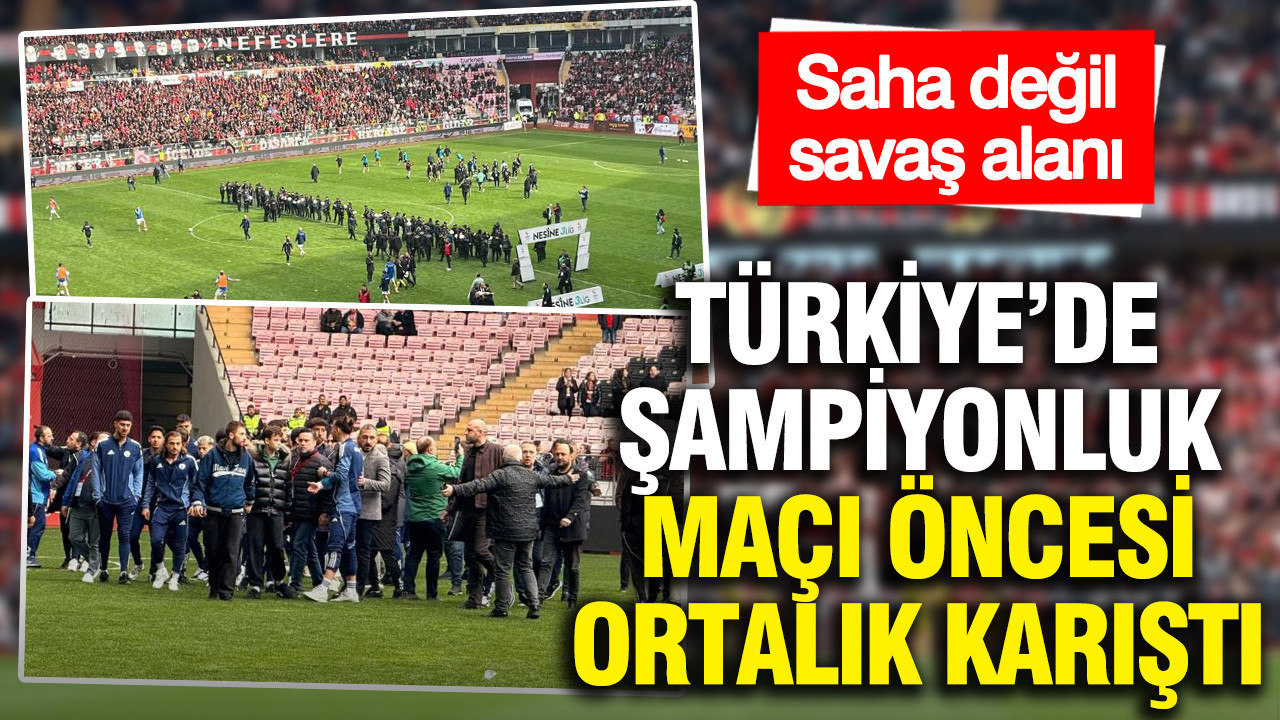 Türkiye'de şampiyonluk maçı öncesi saha karıştı: Maç sonucuna herkes şaştı kaldı