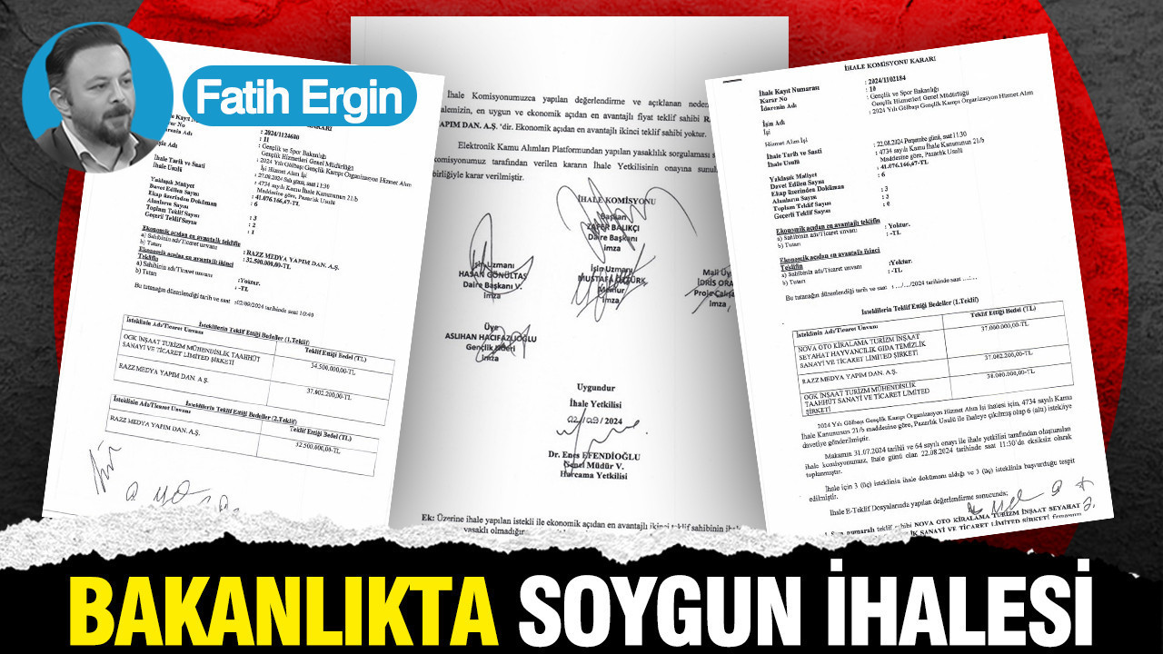 Bakanlıkta soygun ihalesi