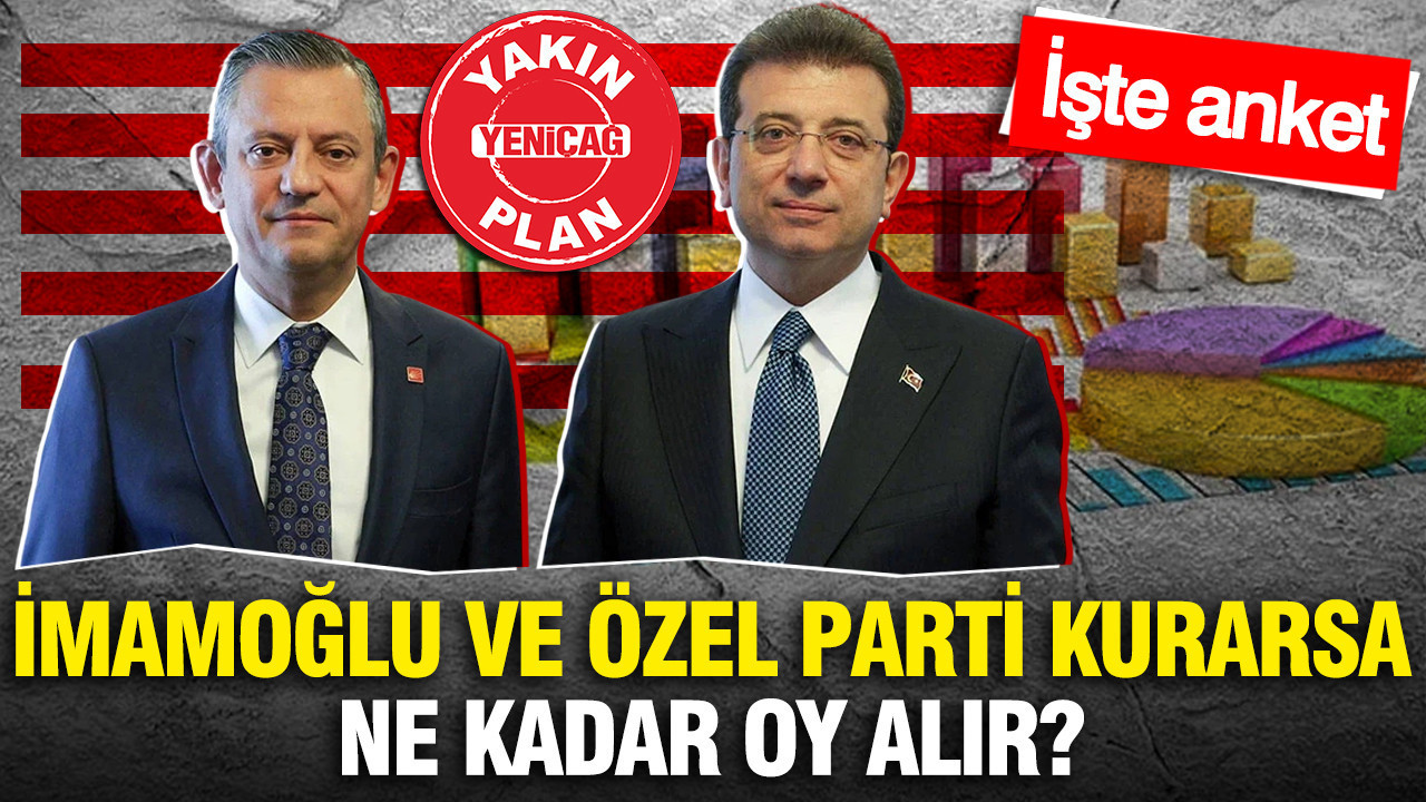 İmamoğlu ve Özel parti kurarsa ne kadar oy alır: İşte anket