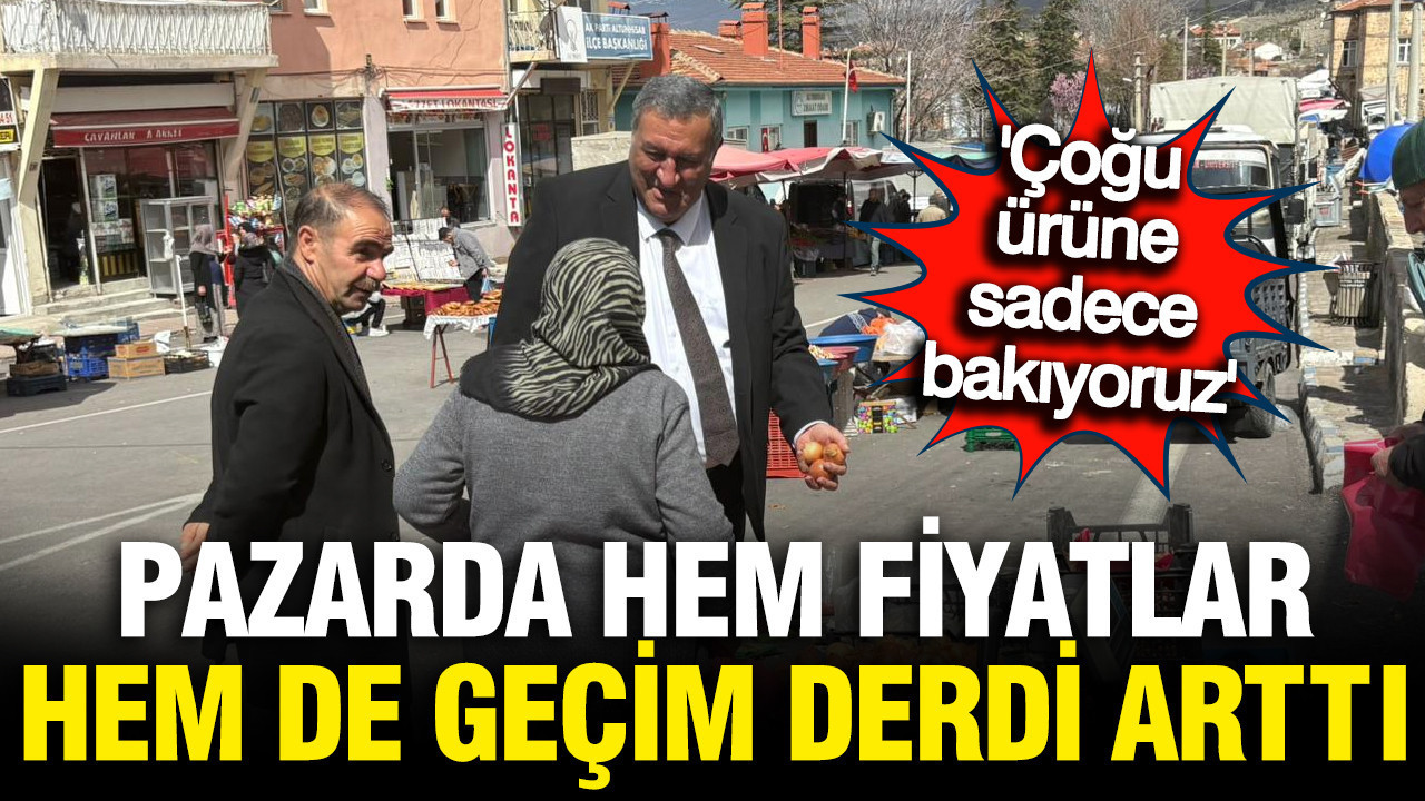 Ömer Fethi Gürer pazara indi; Pazardan 'geçim isyanı' yükseldi