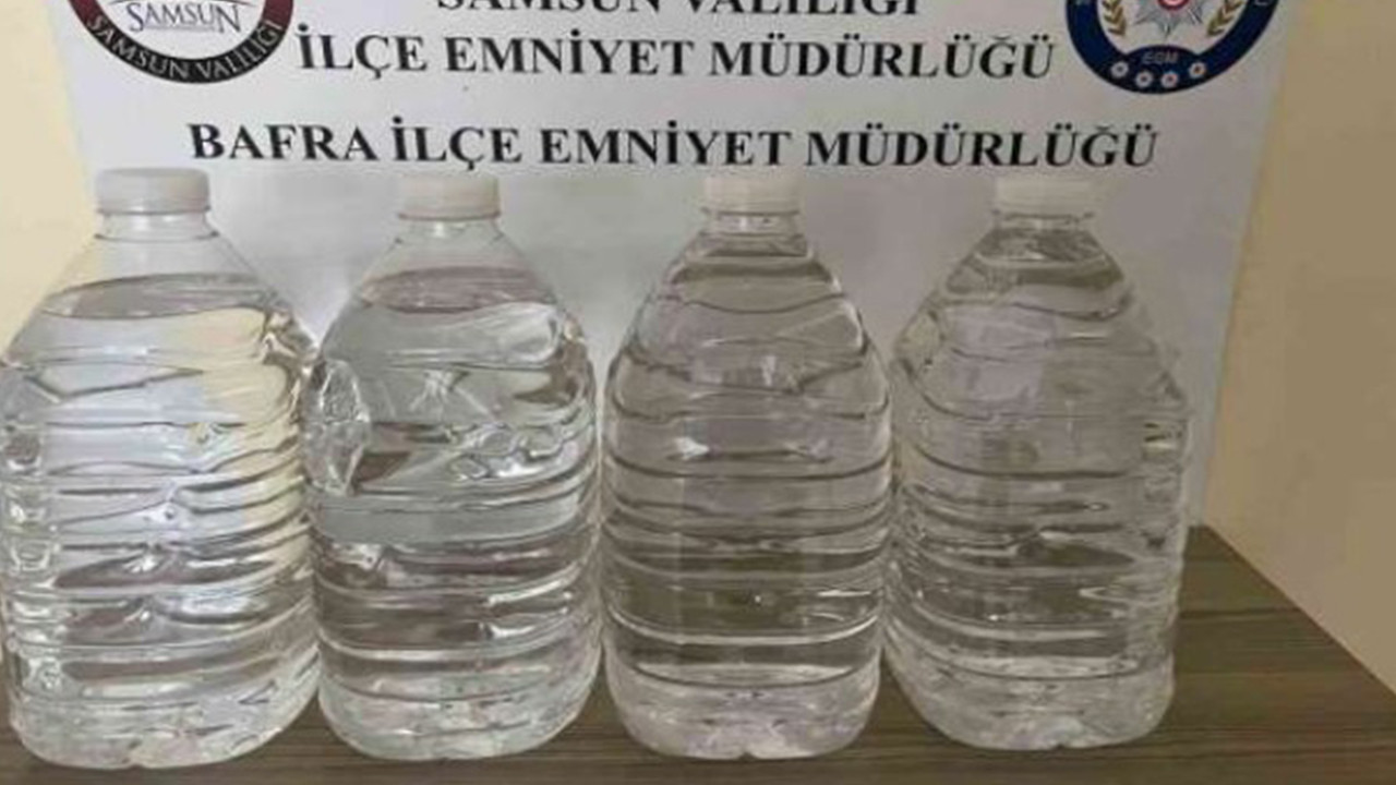 Samsun'da ele geçirildi: Tam 20 litre