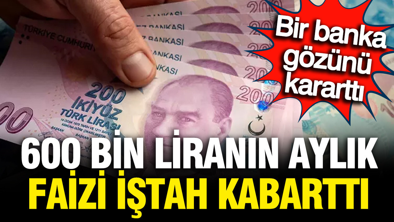 600 bin liranın faiz getirisi bir bankada uçtu; İşte banka banka faiz oranları