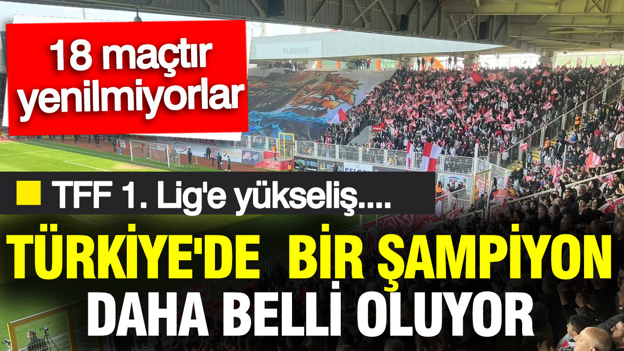 Türkiye'de profesyonel futbol liglerinde 3. şampiyon belli oluyor: TFF 1. Lig yolunda 18 maçtır yenilmiyorlar