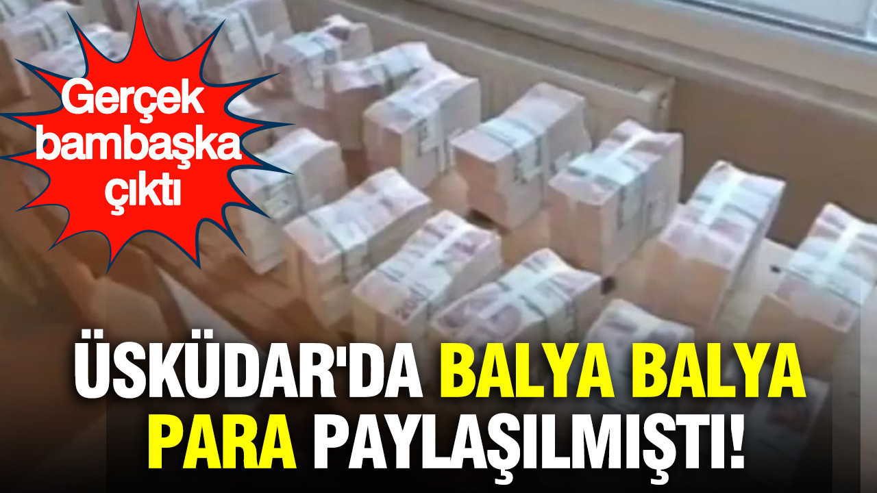 Üsküdar'da balya balya para paylaşılmıştı: Gerçek bambaşka çıktı